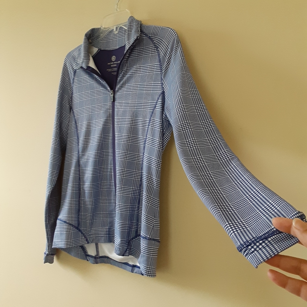 Peter Millar E4 Performance Plaid Print Full Zip - image 3